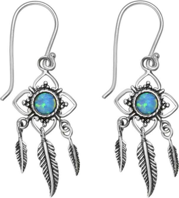 Bijouteria Ohrhänger (Synthetischer Opal, Silber 925)