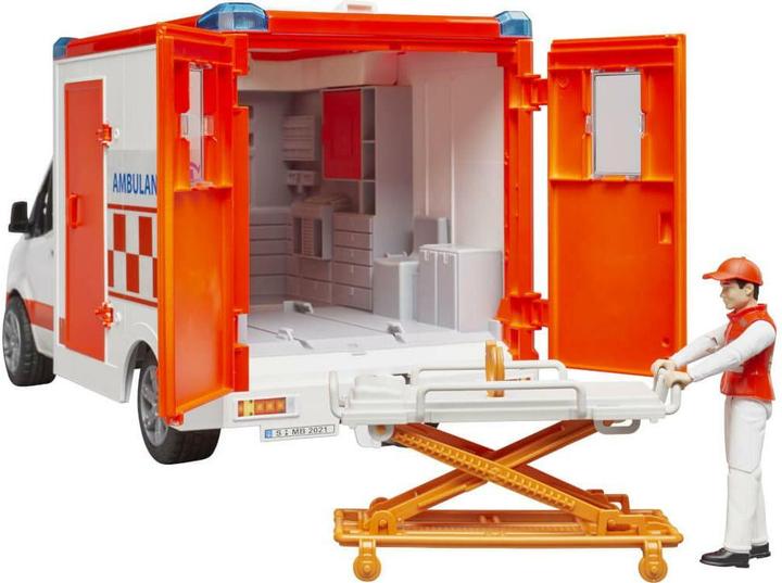 Actual product image Bruder MB Sprinter ambulance with driver