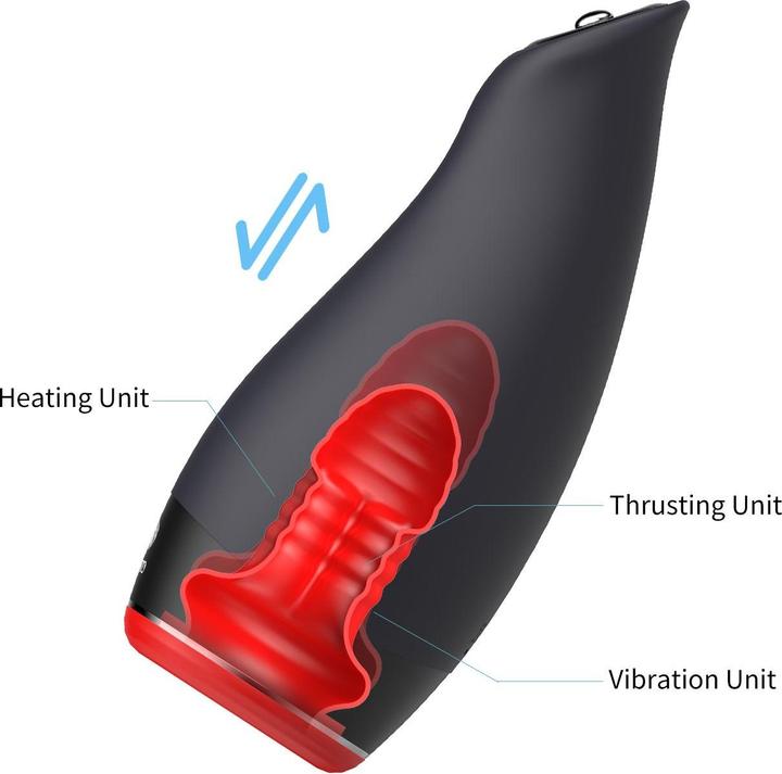 Actual product image Otouch - Pleasure Engine Warming, Thrusting and Vibrating Masturbator