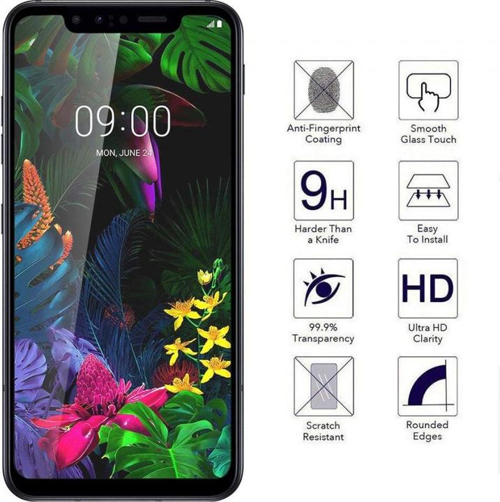 Immagine prodotto Screenguard LG G8S ThinQ Pellicola di vetro protettiva a schermo intero 2.5D 9H (1 Pezzo/i, G8s ThinQ)