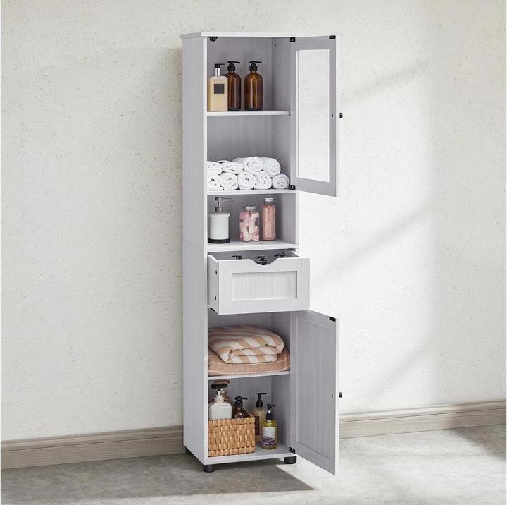 Actual product image Vasagle Bathroom cabinet white 40.0 x 30.0 x 165.0 cm (40 x 165 cm)