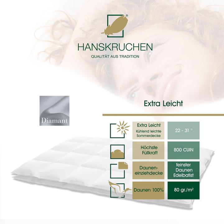 Actual product image Hanskruchen Diamant (220 g, 135 x 200 cm)