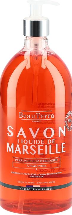 Immagine prodotto BeauTerra Sapone liquido Marsiglia fiori d'arancio (Sapone liquido, 1000 ml)