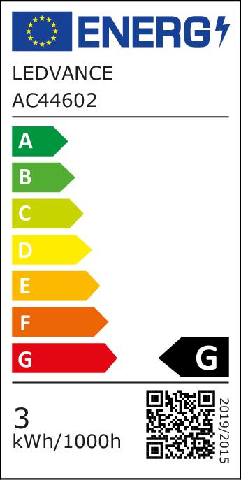 Energielabel Ledvance LED-lamp (E27, 2.20 W, 150 lm, 4 x, G)
