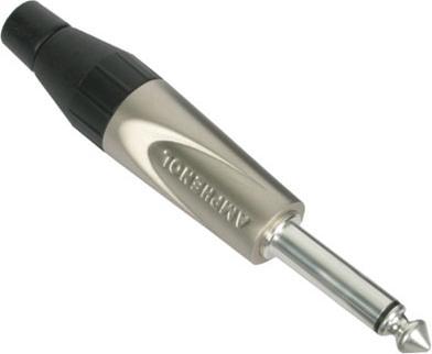 Actual product image Amphenol Audio Jack connector male 6.3 mm Mono T series
