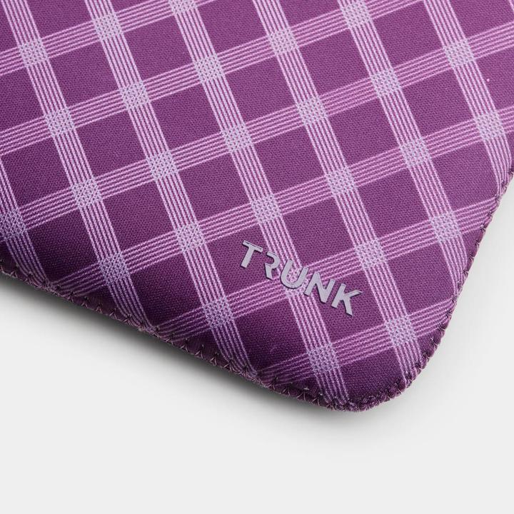 Actual product image Trunk 13" MacBook Pro & Air Sleeve, Medium Purple Tartan (13", Apple)