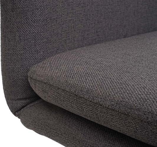 Produktbild Swisshandel24 6x Esszimmerstuhl HWC-H70, Küchenstuhl Lehnstuhl Stuhl, Stoff/Textil Edelstahl gebürstet grau-braun