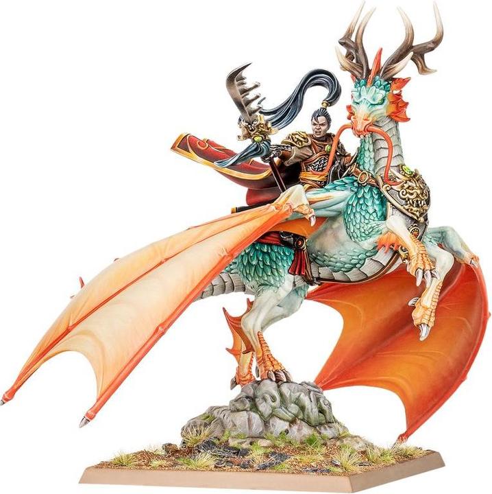 Image du produit Games Workshop Warhammer ToW - Grand Cathay Seigneur Shugengan sur le Grand Esprit Longma (Matières plastiques)