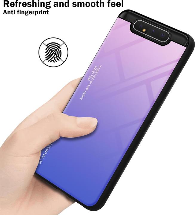 Image du produit Cadorabo Couverture en verre TPU 2 couleurs (Samsung Galaxy A80)