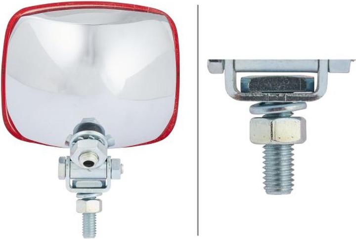 Actual product image Hella Halogen rear fog light for BOMAG DEMAG LINDE MAN STEINBOCK (P21V)