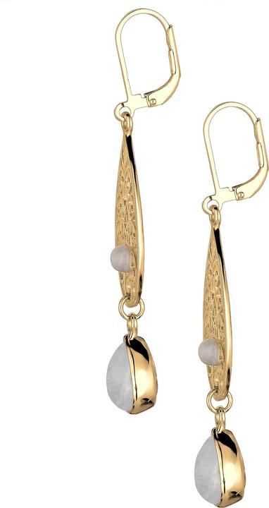 Immagine prodotto Elli Ornamento, goccia (Argento 925 placcato oro, Pietra lunare)