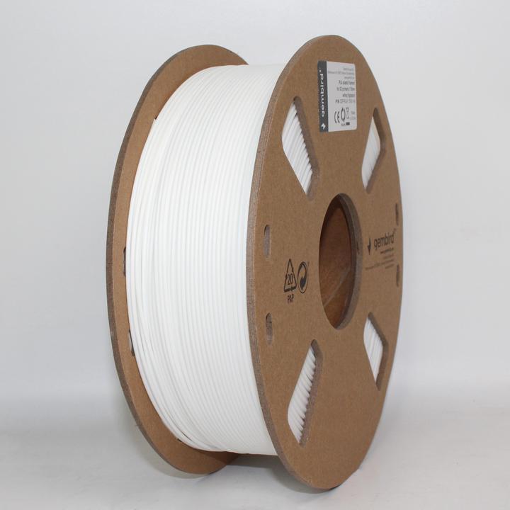 Actual product image Gembird Filament cassette PLA narrow spool (PLA, 1.75 mm, 1000 g, White)