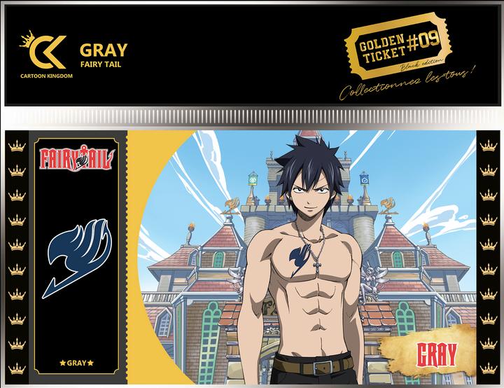 Produktbild Cartoon Kingdom Fairy Tail - Gray Fullbuster Golden Tickets Black Edition (Booster Pack)