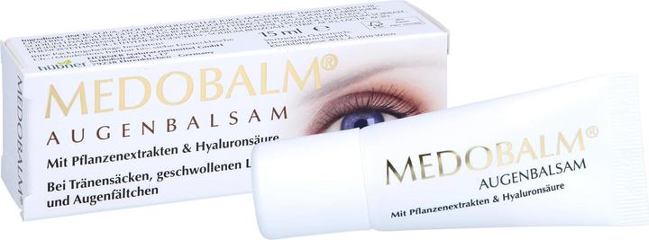 Actual product image Hübner Medobalm Eye Balm for bags under the eyes, puffy eyelids and eye wrinkles, 15 ml cream (15 ml)
