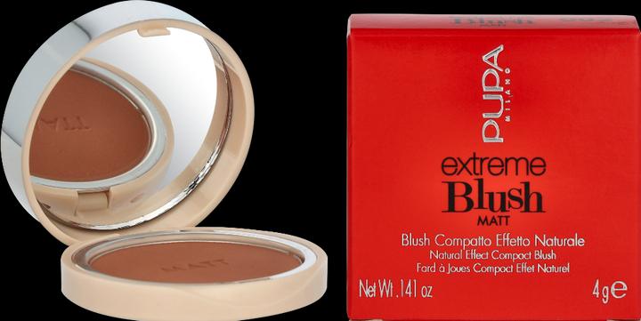 Actual product image Pupa Milano Pupa - Extreme Blush Matt 001 Romantic Pink 4 g 002 Pop Brown (002 Pop Brown)