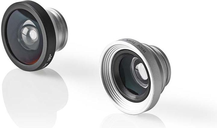 Image du produit Nedis Set d'objectifs pour téléphones portables - 3 en 1 - macro/grand angle et fisheye - fixable -