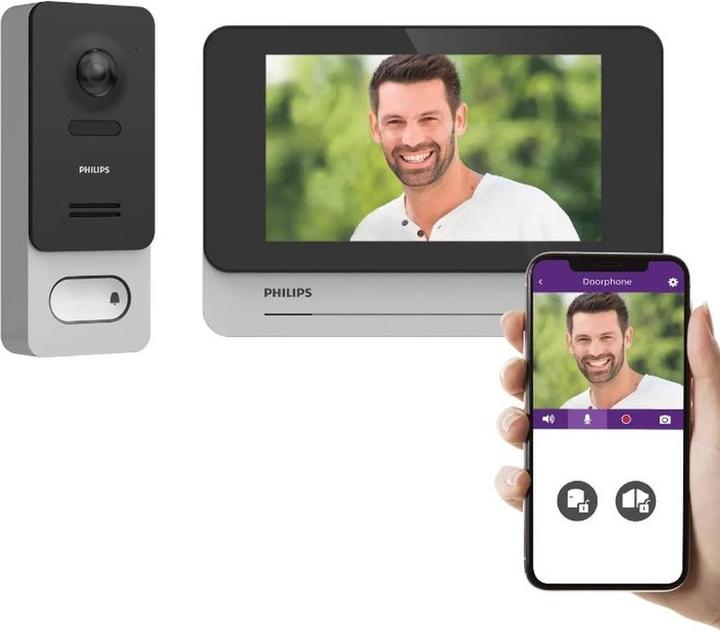 Philips tour de contrôle vidéo WelcomeEye Wireless sans fil - à coupler avec un smartphone
