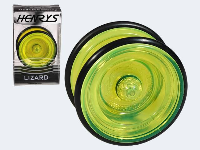 Produktbild Henrys Lizard Jojo Yoyo /mit Trick-Buch/ Freilauf / Gelb