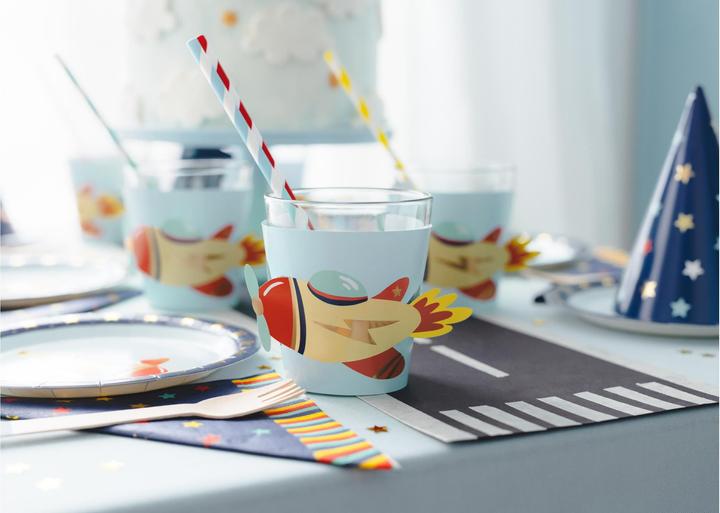 Actual product image Partydeco Glass marker aeroplane Multicoloured, Product type (6 x)