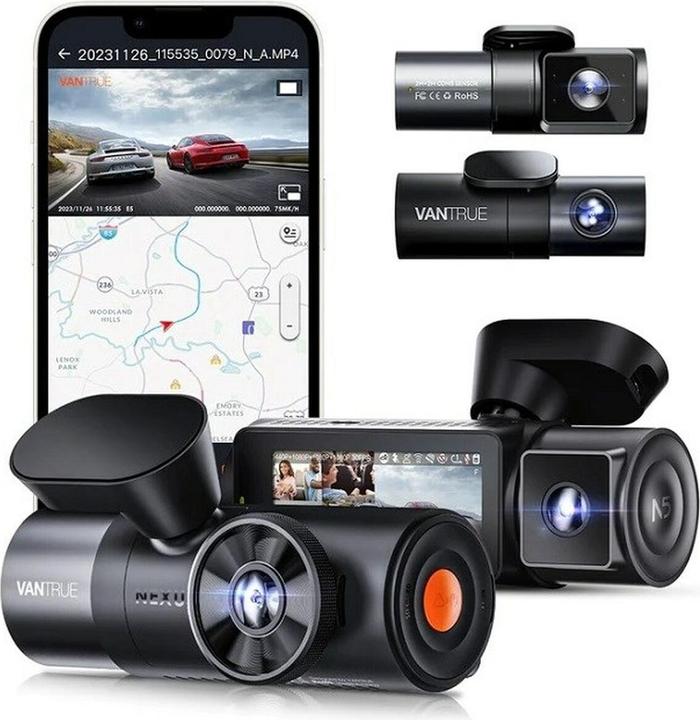 Vantrue N5 Nexus 5 (GPS-Empfänger, Eingebautes Display, WLAN)