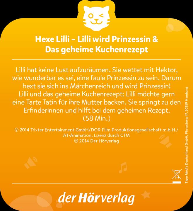 Actual product image Tigermedia Tigercard witch Lilli: Lilli becomes princess The secret cake recipe (German)