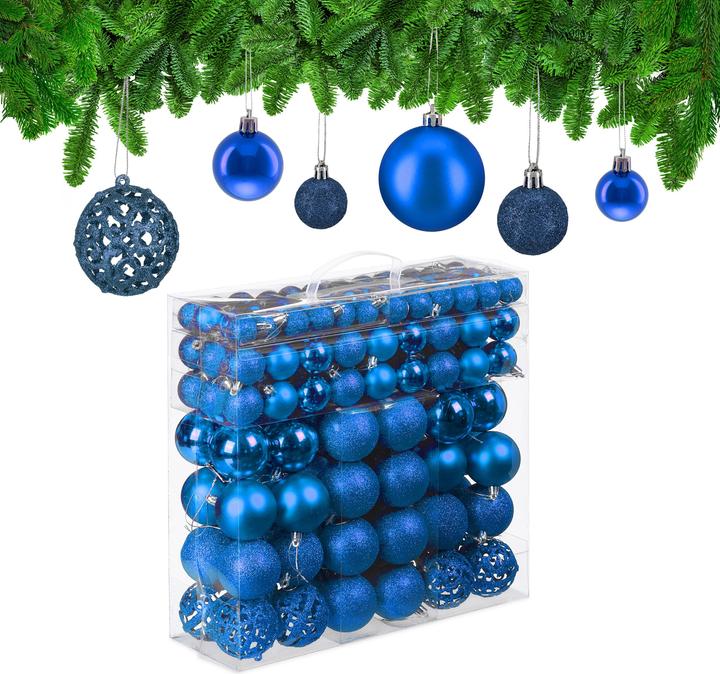 Relaxdays 150x boules-de-Noël (150 -part)