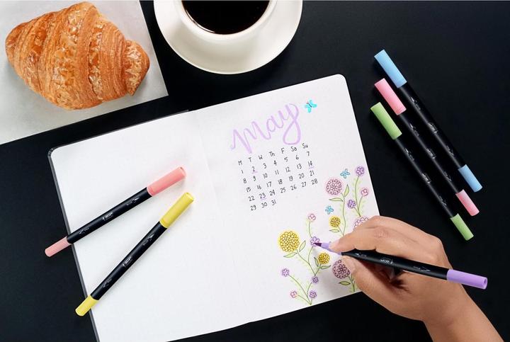 Image du produit Bic DUALTIP PASTEL CFP - Crayons-feutres (Multicolore, 6 x)