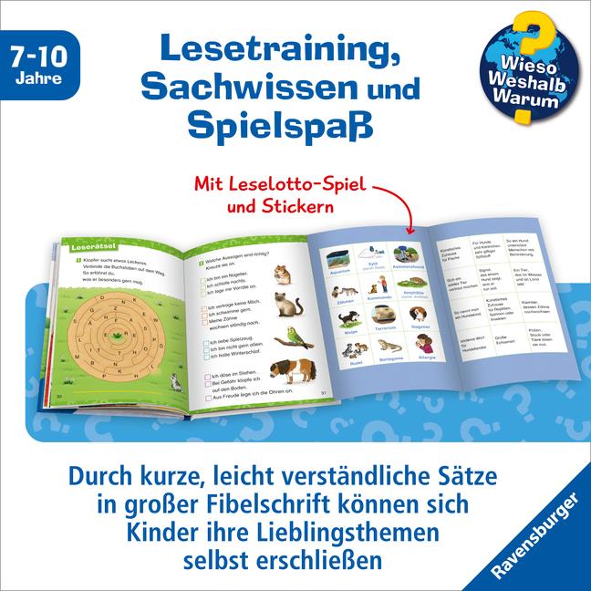 Produktbild Ravensburger Wieso? Weshalb? Warum? Erstleser, Band 12: Haustiere (Deutsch, Karin Müller, 2023)