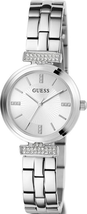 Immagine prodotto Guess Orologio da polso P SLV CS W/ CRYS / SUN SLV DL / P SLV BRCT (Orologio con pietra preziosa, 28 mm)