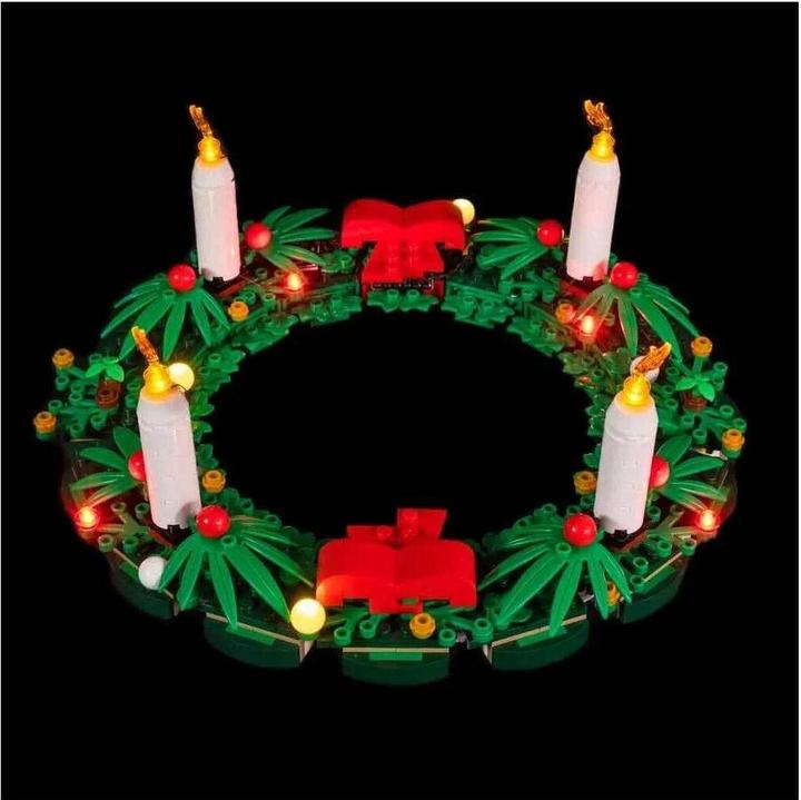 Actual product image Light my bricks LEGO® Christmas Wreath 2in1 # 40426 Light Kit