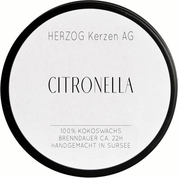 Herzog Kerzen Duftkerze Citronella in Aludose