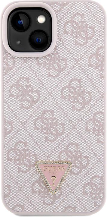 Produktbild Guess GUHCP15SP4TDSCPP iPhone 15 6.1" różowy/pink hardcase Crossbody 4G Metal Logo (Apple iPhone 15)