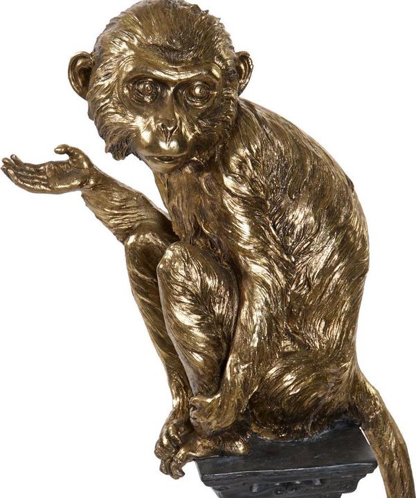 Image du produit DKD Home Decor Figurine décorative Or Métal Résine Coloniale Singe (32 x 21 x 105 cm)