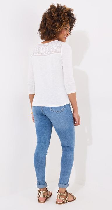 Actual product image Joe Browns Lace Panel Button Down Jersey Top