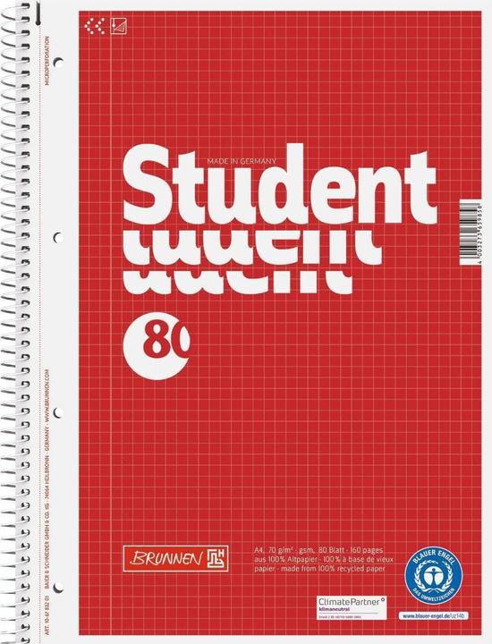 Actual product image Collegium block (A4, Checked, Soft cover)