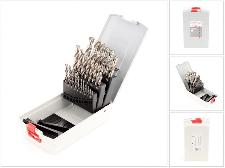 Productafbeelding Bosch Professional Zubehör Pro Box boorset HSS-G, DIN 338, 135˚ (6 mm, 12 mm, 1 mm, 6,5 mm, 5,5 mm, 10 mm, 10,5 mm, 12,5 mm, 1,5 mm, 7 mm, 11 mm, 3 mm, 5 mm, 8,5 mm, 11,5 mm, 8 mm, 2,5 mm, 9 mm, 3,5 mm, 4,5 mm, 2 mm, 7,5 mm, 13 mm, 9,5 mm, 4 mm)