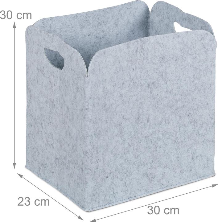 Produktbild Relaxdays 2x Aufbewahrungskorb (1 x, 30 x 23 x 30 cm)
