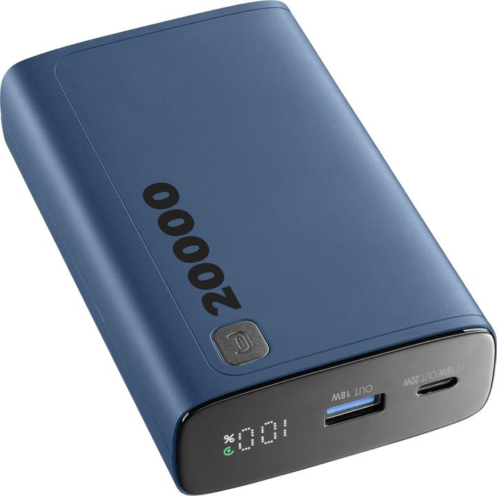 Produktbild Cellularline CELLULAR L& CLL PB DISPLAY 20000 BL (20000 mAh, 20 W, 77 Wh)