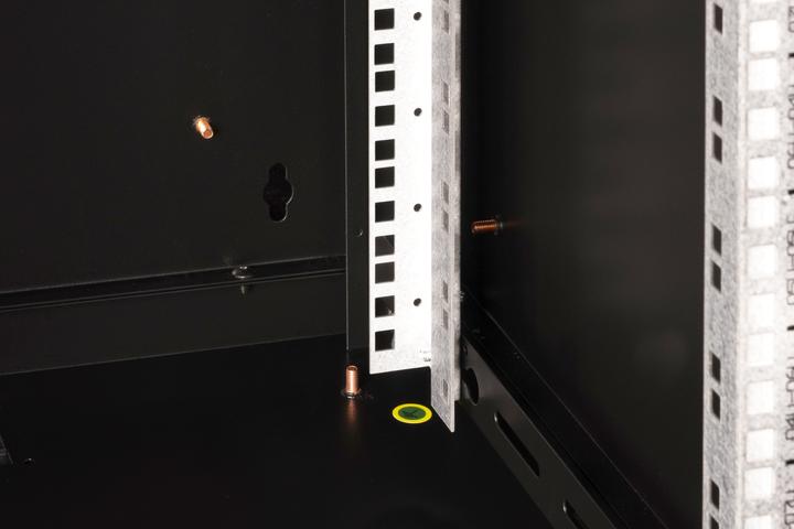 Actual product image Digitus DN-19 09U-6/6-SW Wall cabinet black (9 RU, 19 inch rack)