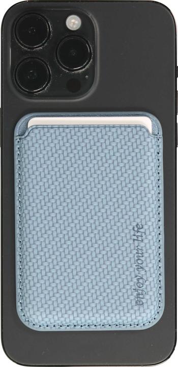 Actual product image PhoneLook Magnetic card holder Wallet Carbon effect Compatible with MagSafe (Apple iPhone 12)