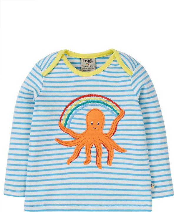 Frugi Kleinkinder Shirt Bobby Beluga Blue