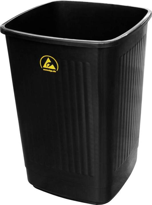 Produktbild BJZ A-34058 ESD Papierkorb 50l (B x H x T) 360 x 650 x 360mm Kunststoff Schwarz 1St. (50 l)