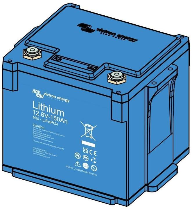 Actual product image Victron Energy LiFePO4 Battery 12.8V/150Ah NG (12.80 V, 150 Ah)
