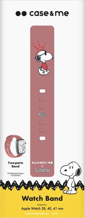Actual product image Caseme Strap for Peanuts-themed Apple Watch 38/40/41mm (38 mm, 40 mm, 41 mm, Silicone)