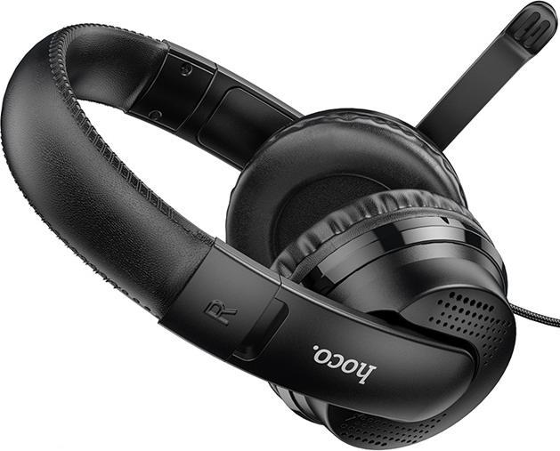 Produktbild Hoco - Wired Headphones Magic Tour (W103) - for Gaming, Jack, with Microphone - Black (Kabelgebunden)