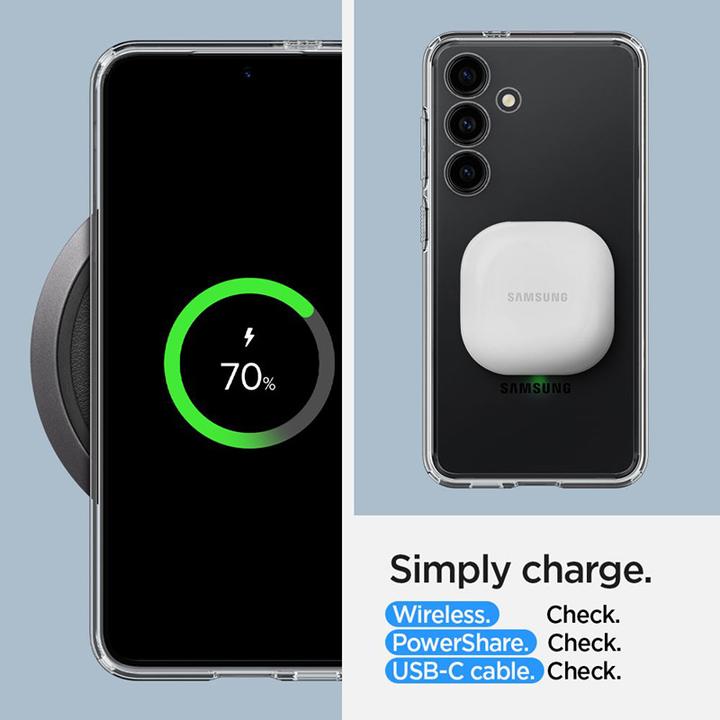 Actual product image Spigen Hybrid S921 crystal clear ACS07349 (Samsung Galaxy S24)