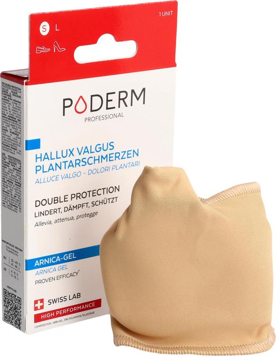 Immagine prodotto Poderm Doppia protezione per l'alluce valgo e il dolore plantare del tallone (Decompressione, 202.50 ml)