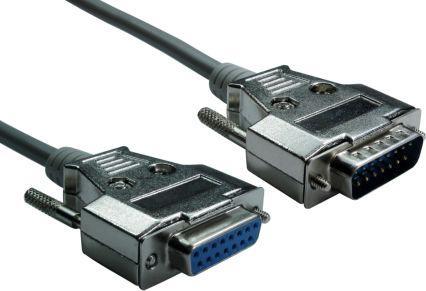 Actual product image Rs Pro Male 15 Pin D-sub to Female 15 Pin D-sub Se (1.50 m)