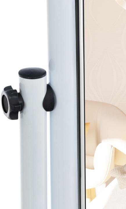 Image du produit CLP miroir sur pied Medusa angulaire, blanc (48 x 166 cm)