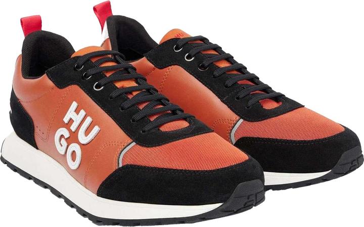 Actual product image HUGO Mens Icelin Running Suede Trainers (39.5)